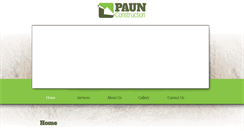 Desktop Screenshot of paunconstruction.com